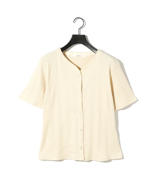 カーディガン MIDIUMISOLID for Ladies コンパクトシアーカーディガン レディース
