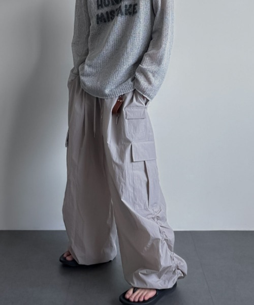 BY ATTENTION カーゴパンツ 「BY ATTENTION」ナイロン ワイド