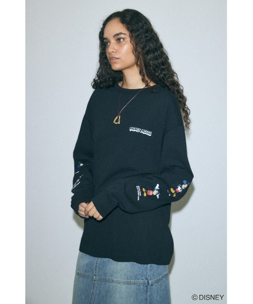Disney SERIES CREATED by MOUSSY tシャツ MD ANIMATION LS T