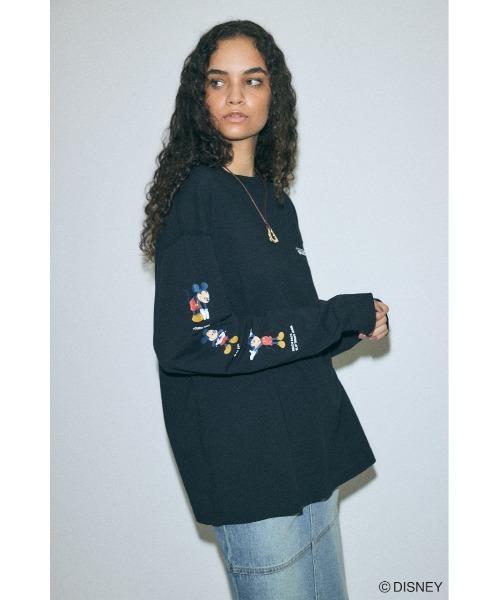 tシャツ MD ANIMATION LS Tシャツ/ MICKEY レディース Disney SERIES CREATED by MOUSSY tシャツ MD ANIMATION LS T