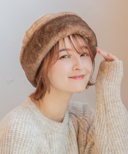 14+（イチヨンプラス） 帽子 ハット パッチワークトーク レディース