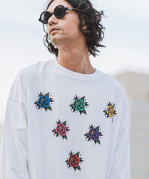 ワコマリア　56 TATTOO Tシャツ　ロンT 長袖 TIGHT / 56 TATTOO STUDIO / HAWAIIAN SHIRT L/S（BLACK）