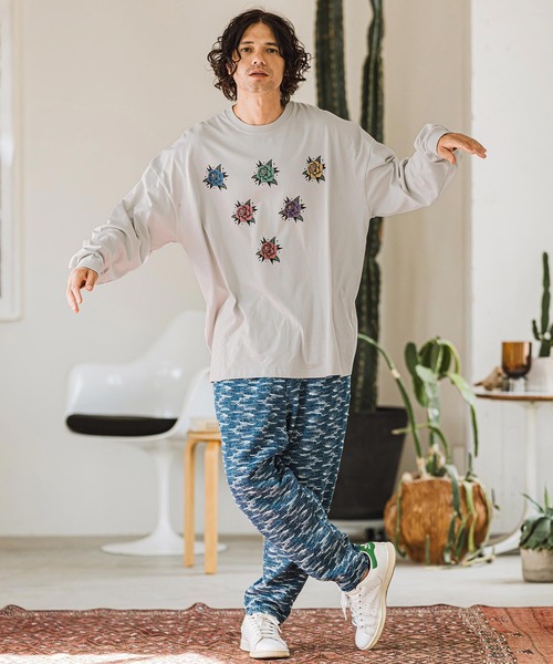 CAMBIO（カンビオ） tシャツ mlt4925- RoseタトゥープリントロンT