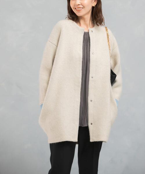 トップス ELENDEEK CN RACCOON MIX W CARDIGAN CN RACCOON MIX W CARDIGAN | ELENDEEK/エレン