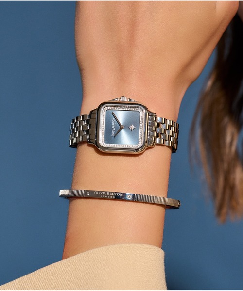 OLIVIA BURTON シルバー クォーツ 時計 OLIVIA BURTON オリビアバートン 腕時計 レディース クオーツ