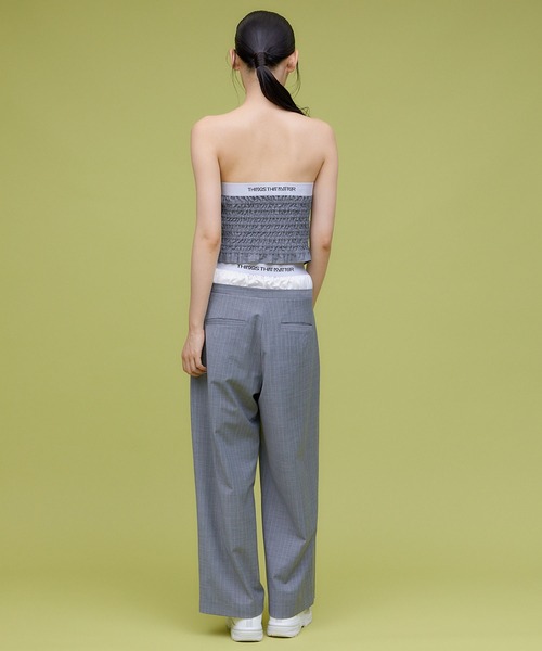 THINGS THAT MATTER チューブトップ ベアトップ T/W FRONT ZIP