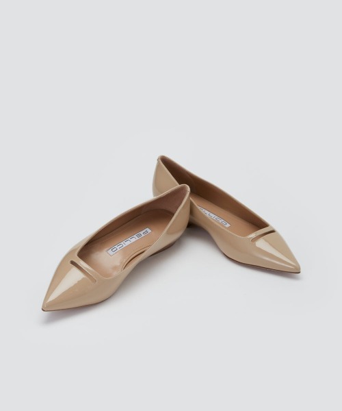 PELLICO ANIMA アネッリ エナメル パンプス 1cm ベージュ 39 ANIMA アネッリ エナメル パンプス 1.0cm BEIGE（パンプス