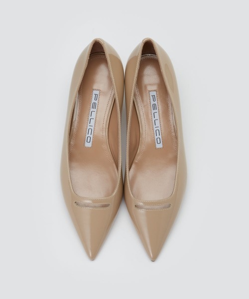 PELLICO ANIMA アネッリ エナメル パンプス 1cm ベージュ 39 PELLICO パンプス ANIMA アネッリ エナメル 1.0cm BEIGE