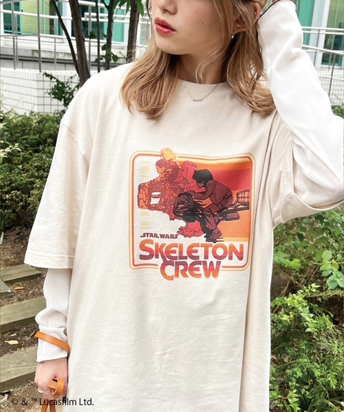 DOUBLE NAME（ダブルネーム） tシャツ 「SKELETON CREW