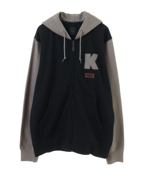 Karl Helmut パーカー Kロゴアップリケ使い配色パーカー メンズ  