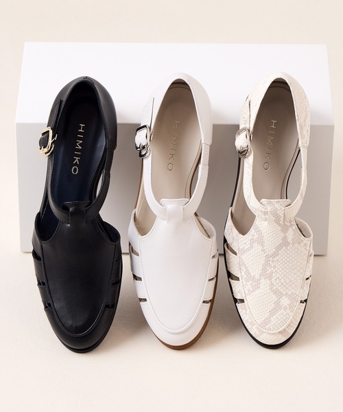 HIMIKO パンプス 「Made in Japan」「HIMIKO」Tストラップグルカ