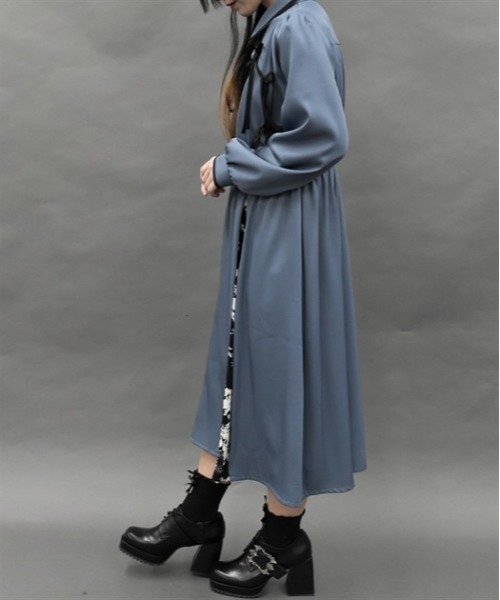 axes femme POETIQUE ワンピース オリエンタルデザインワンピース