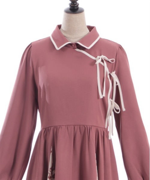 axes femme POETIQUE ワンピース オリエンタルデザインワンピース