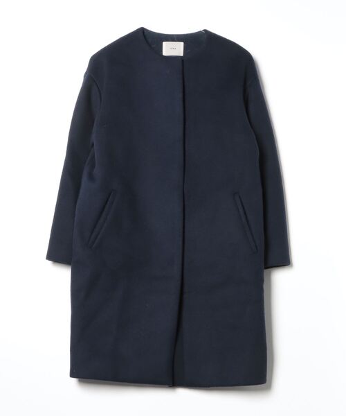 IENA ノーカラーコート 画像追記 IENA（イエナ） ノーカラーコート 38 グレー レディース : ZOZOTOWN