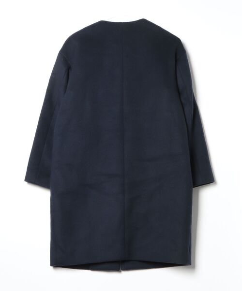 IENA（イエナ） ノーカラーコート - ネイビー レディース : ZOZOTOWN