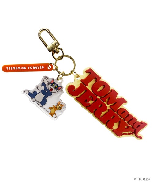 スカーフ バンダナ 「公式」トムとジェリー ロゴキーホルダー