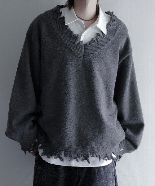 BURBERRY BLACK LABEL Vネックセーター BURBERRY BLACK LABEL 「BURBERRY LABEL」 Vネックニット 3