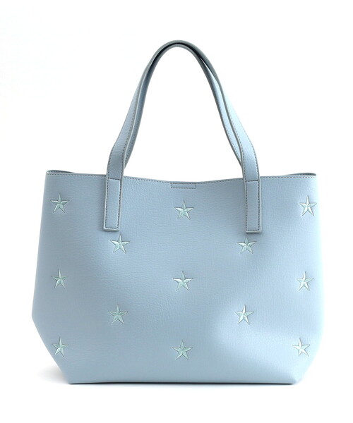 COOCO（クーコ） トートバッグ 星柄刺繍フェイクレザートートバッグ