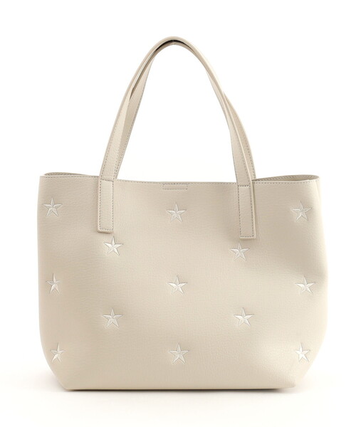 COOCO（クーコ） トートバッグ 星柄刺繍フェイクレザートートバッグ