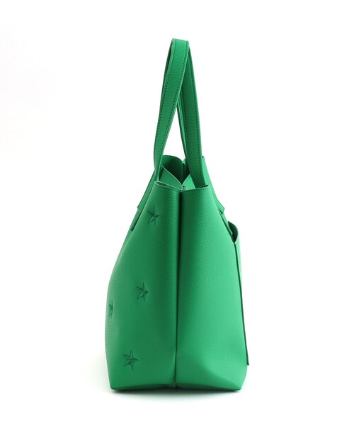 COOCO（クーコ） トートバッグ 星柄刺繍フェイクレザートートバッグ