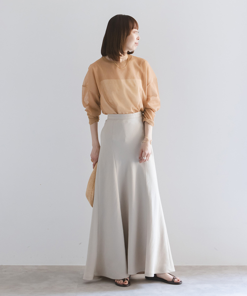 NOBLE ニット セーター CO/PL シアープルオーバー レディース