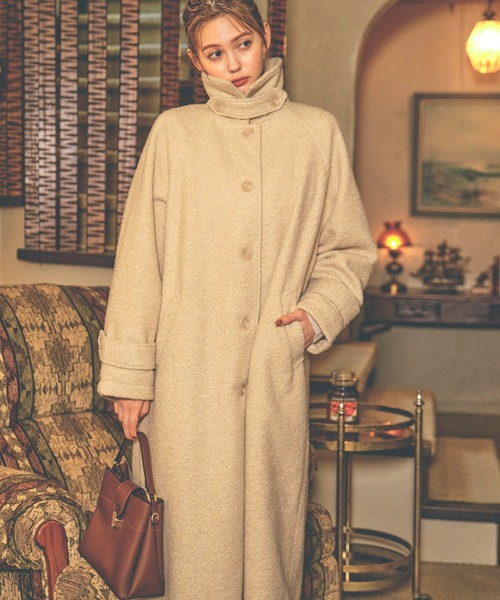 moment+ ステンカラーコート L ベージュ レディース : ZOZOTOWN Yahoo