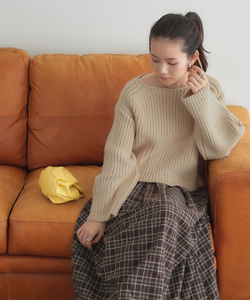 「titivate」 長袖ニット FREE ピンク レディース_画像6