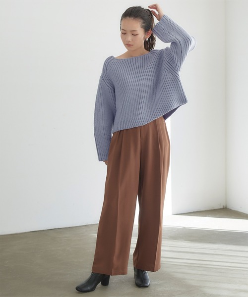 「titivate」 長袖ニット FREE ピンク レディース_画像8