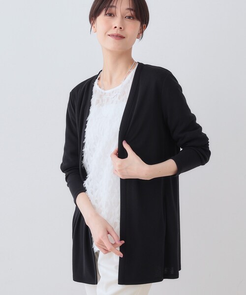 インディビ　カーディガン INDIVI（インディヴィ） カーディガン 「軽く羽織れる/洗える