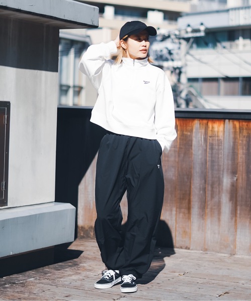 [Reebok] тренировочный cut and sewn SMALL темно-зеленый женский 