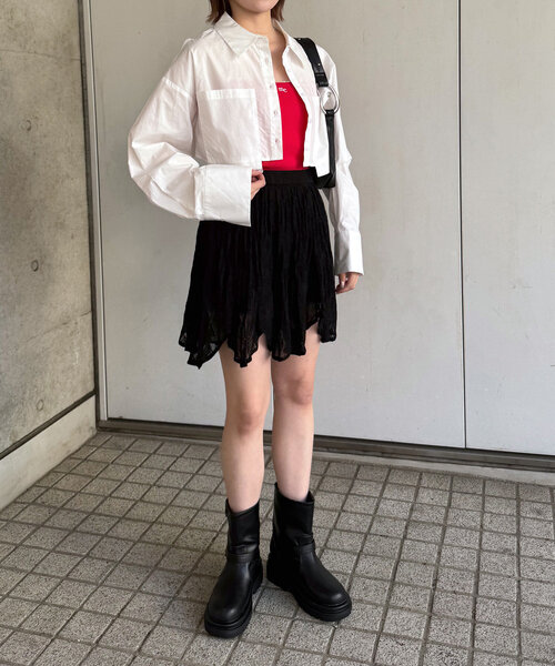 mline レースミニスカート M-LINE スカート 「mline」ランダムレーススカート : ZOZOTOWN