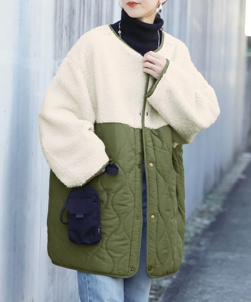 「reca」 コート M ライトベージュ レディース_画像4