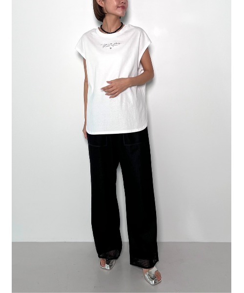tシャツ CHIGNON　Photoフレンチ レディース CHIGNON tシャツ PHOTO フレンチTEE レディース メンズ