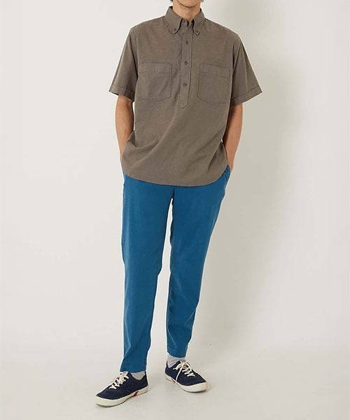 BLUE BLUE（ブルーブルー） パンツ PA0117 リネン レーヨン ストレッチ