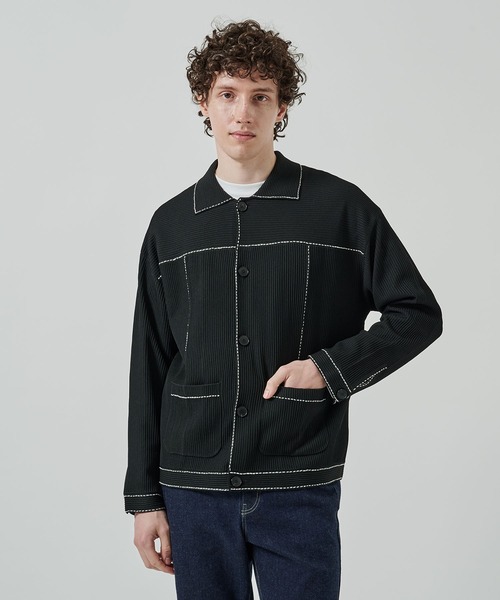 STUDIOUS（ステュディオス） カーディガン HAND STITCH KNIT POLO