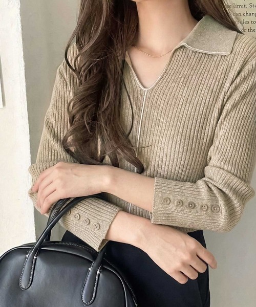 classicalelf（クラシカルエルフ） ニット セーター 首元の抜けで細