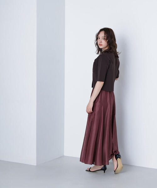 NATURAL BEAUTY BASIC カーディガン エンブレムボタンニット