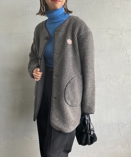 「Vincent et Mireille」 ノーカラーコート 36 アイボリー レディース_画像5