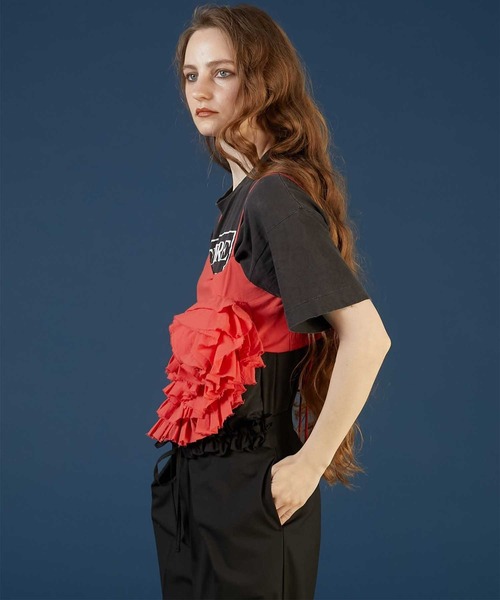 キャミソール 「crinkle crinkle crinkle」asymmetry flower cami/アシンメトリーフラワーキャミ セール】【crinkle crinkle crinkle】asymmetry flower cami