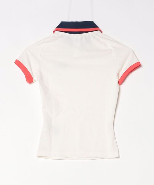新品L Adidas ショートスリーブ ポロシャツ レッド　JL5987 adidas レディース アディダス W V-NECK POLO ショートスリーブ