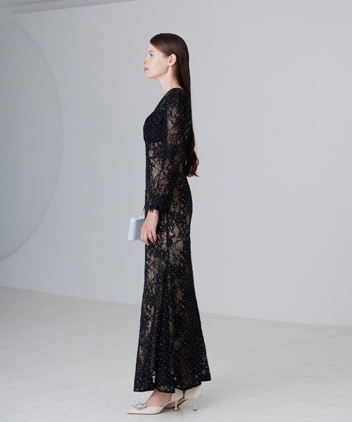 Leja（レジャ） ドレス 「LEJA LUXE」ツイストオープンレースストーン