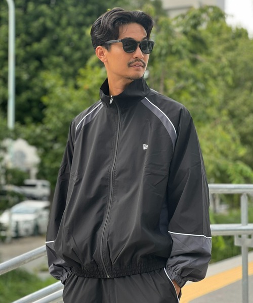 NEW ERA OD  JKT PIPING BLK セット NEW ERA（ニューエラ） オーバーサイズド パイピング トラック