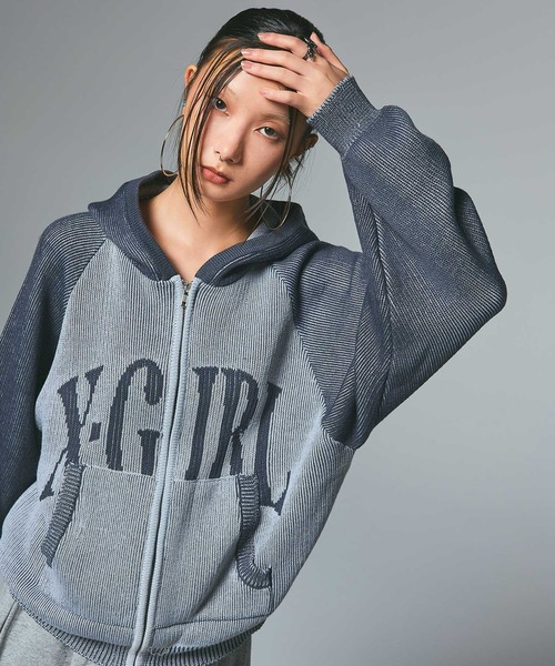 XTONZ ニット ジッパー Knit Zip-Up カーキ unisex XTONZ ニット ジッパー Knit Zip-Up カーキ unisex