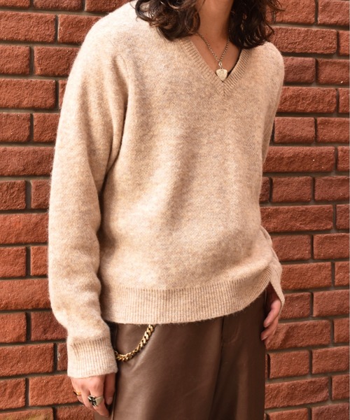 Noen（ノエン） セーター ニット モヘアVネックニット メンズ