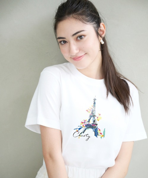 Chesty tシャツ 「ZOZO限定」PARIS プリンティングTシャツ