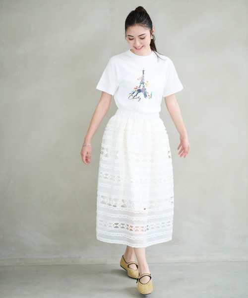 Chesty（チェスティ） tシャツ 「ZOZO限定」PARIS プリンティングT