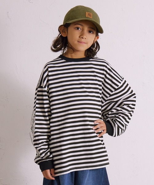 【美品】キャピタル　エルボーパッチ　ヘリンボーン　長袖　カットソー PAIRMANON STREET（ペアマノンストリート） tシャツ エルボーパッチ