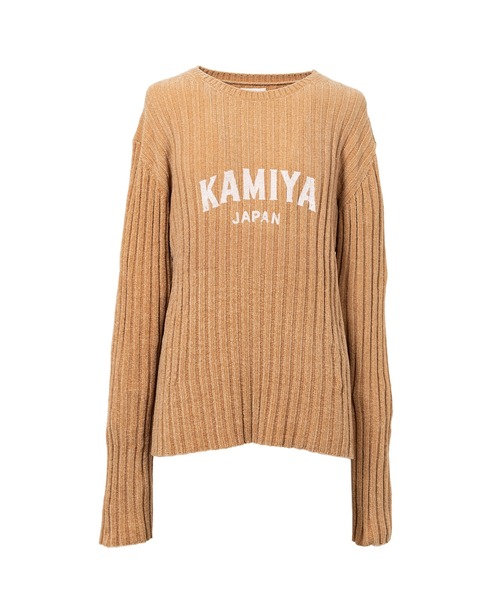 KAMIYA セーター ニット KAMIYA logo” Ribbed Knit Sweater メンズ 