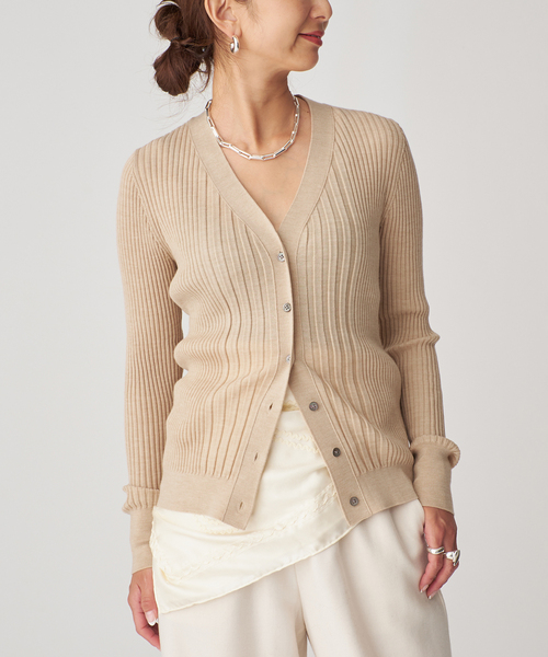 VERMEIL par iena（ヴェルメイユパーイエナ） カーディガン SLOWOOL V