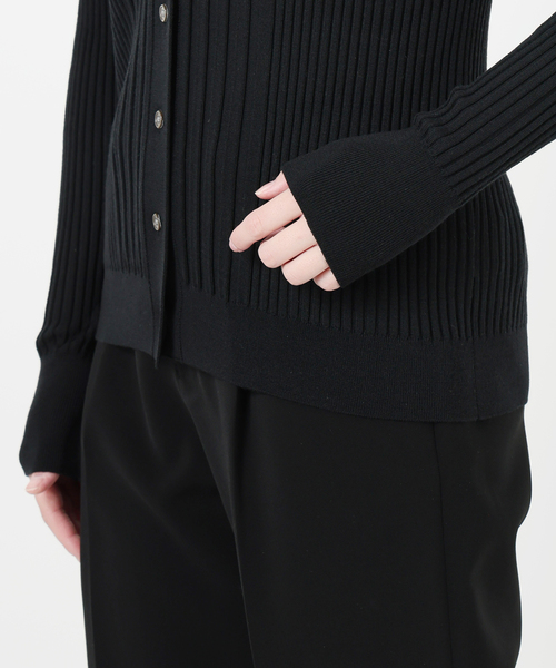 【美品】ヴェルメイユパーイエナ 定価3万円 ウール リブ Vネック カーディガン 美品】ヴェルメイユパーイエナ 定価3万円 ウール リブ Vネック